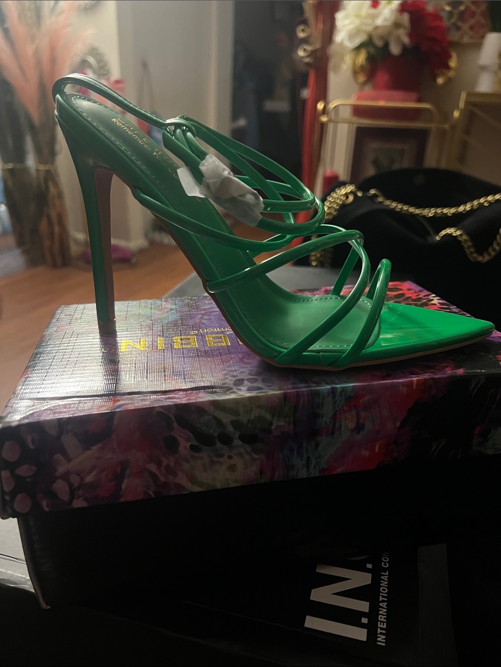 Cape Robbin Green Strappy Stiletto Heels